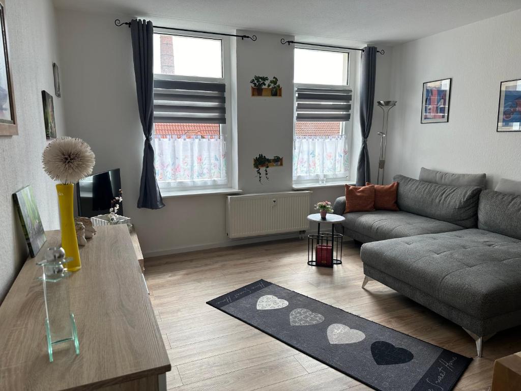 Posezení v ubytování Ferienwohnung Zeitz Appartment Moritzburg