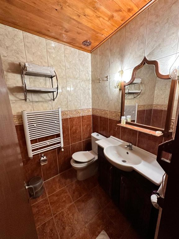 Koupelna v ubytování Tokmak Konukevi