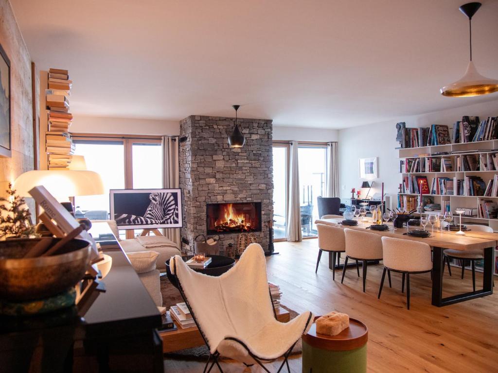 Χώρος καθιστικού στο Apartment Hédonia B4 by Interhome