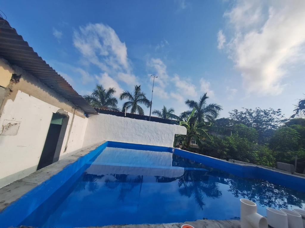 a view of a swimming pool in a house at Casa Del Mar Pedasí in Pedasí Town