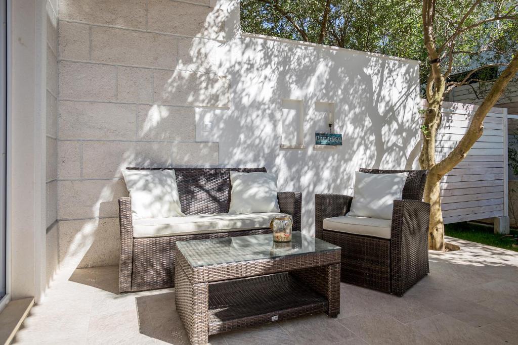 Posezení v ubytování Zlatni Bol Apartments