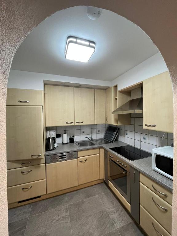 Kuchyň nebo kuchyňský kout v ubytování Apartment Martin
