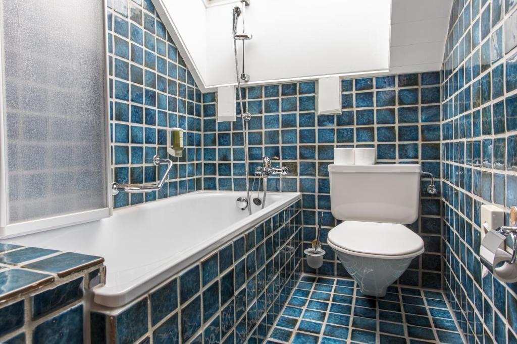 Koupelna v ubytování Hotel Cresta