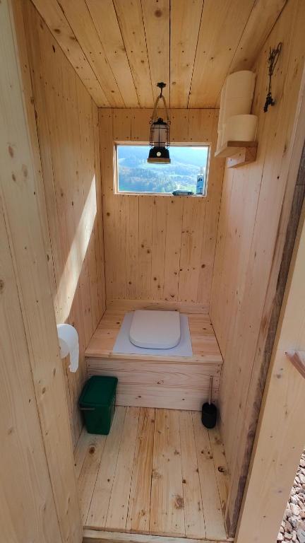 Koupelna v ubytování Schäferhütte