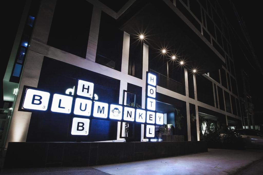 a building with a sign that says bordelon benoitoit at Blu Monkey Hub and Hotel Phuket Town- Free All Day Coworking space in Phuket Town