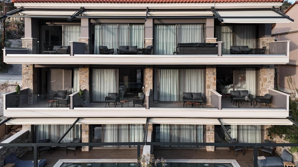 Balkón nebo terasa v ubytování Ennea Muses Rooms and Suites