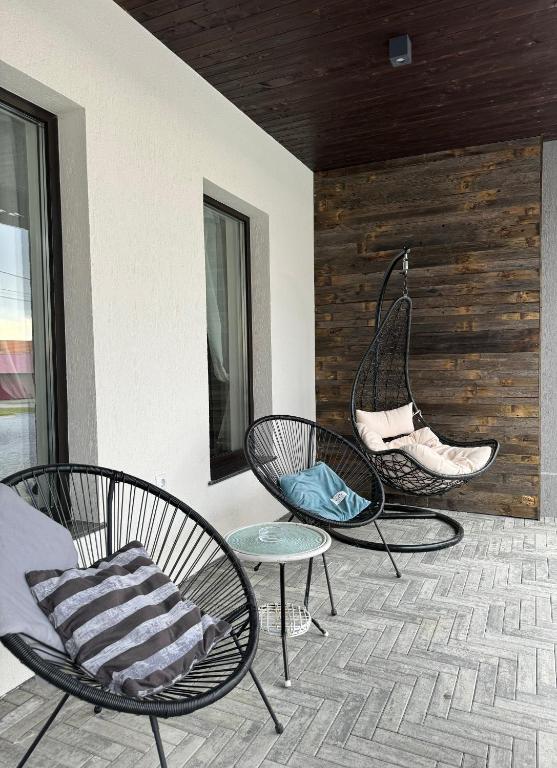 Patio nebo venkovní prostory v ubytování Constantin Panzió