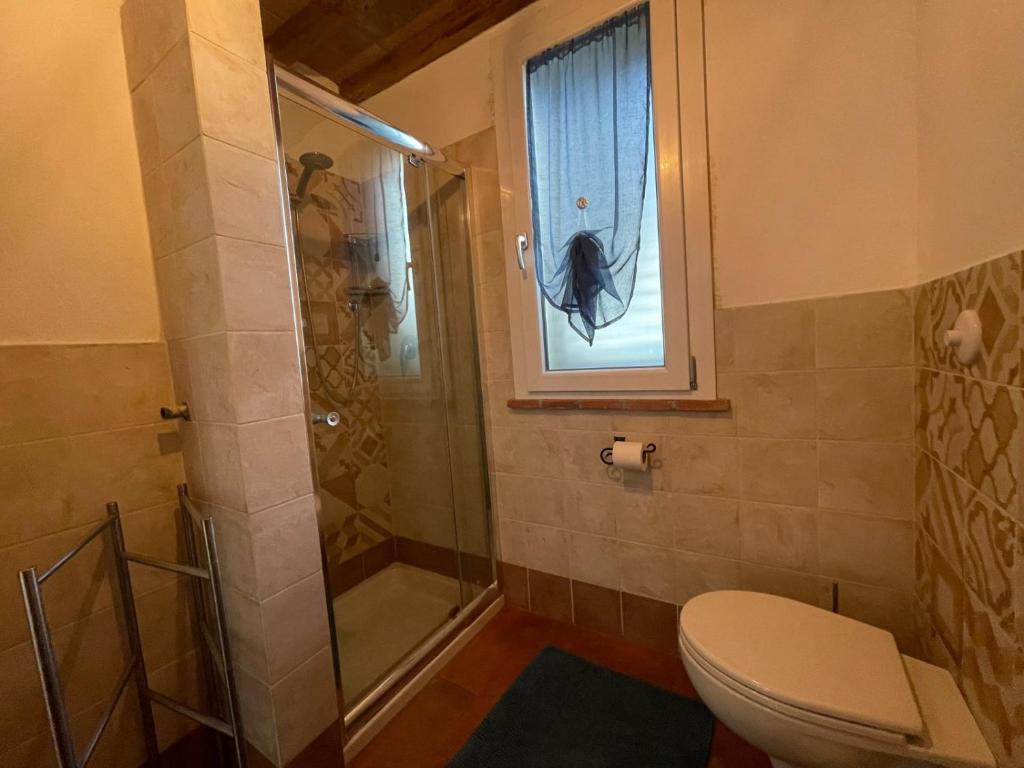 Koupelna v ubytování IL Poggio
