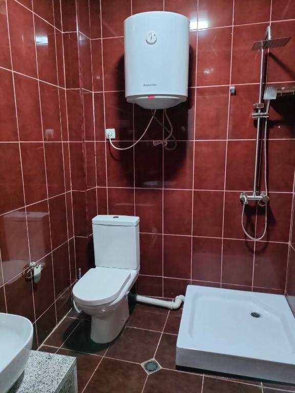 Koupelna v ubytování Tornado Hotel