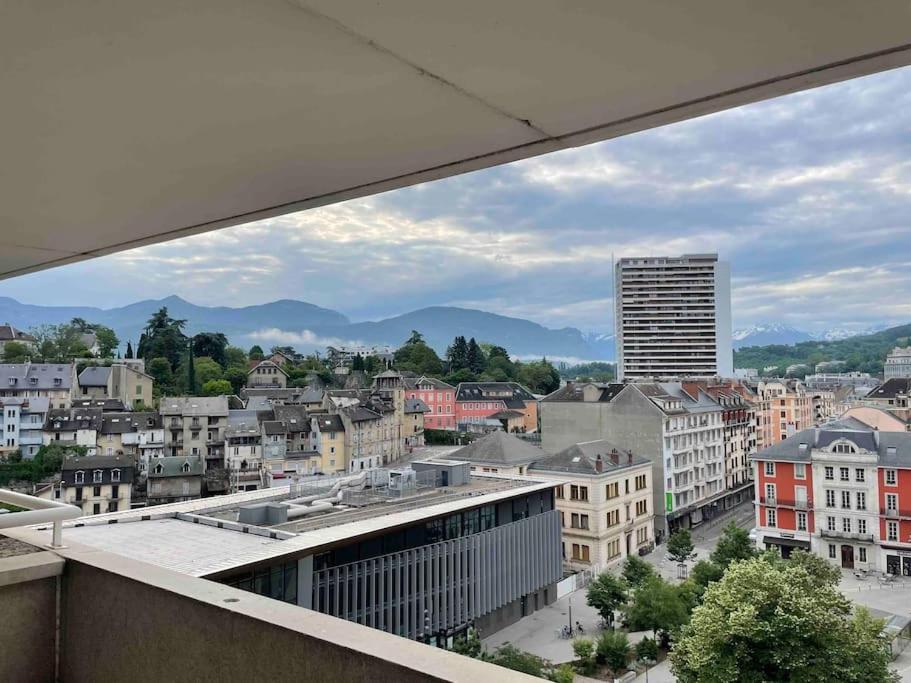 a view of a city from a building at Gare - Elégant appartement pour pros ou touristes in Chambéry