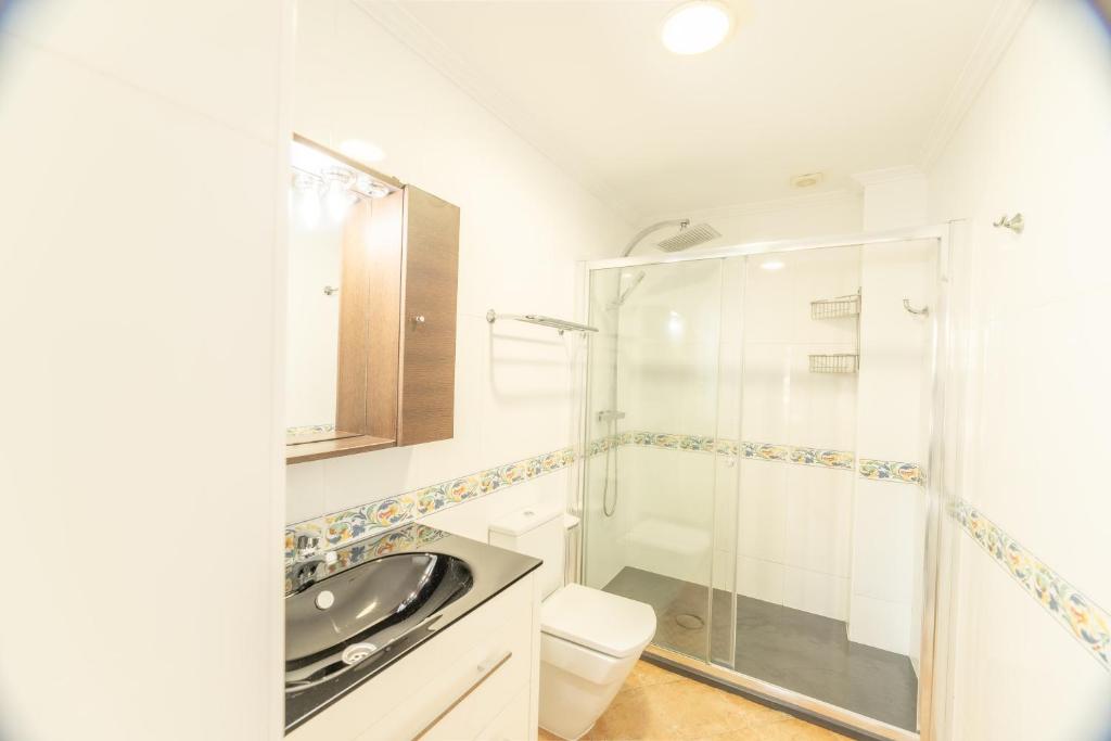 Kúpeľňa v ubytovaní Apartamentos Rurales de Abelleira
