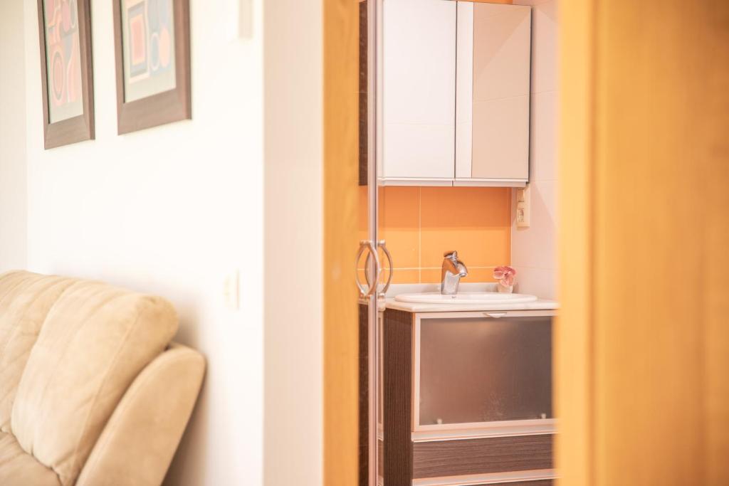 Kuchyňa alebo kuchynka v ubytovaní Apartamentos Rurales de Abelleira