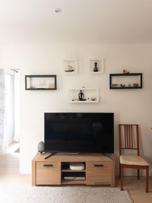 TV a/nebo společenská místnost v ubytování Appartement Paris La Défense Puteaux