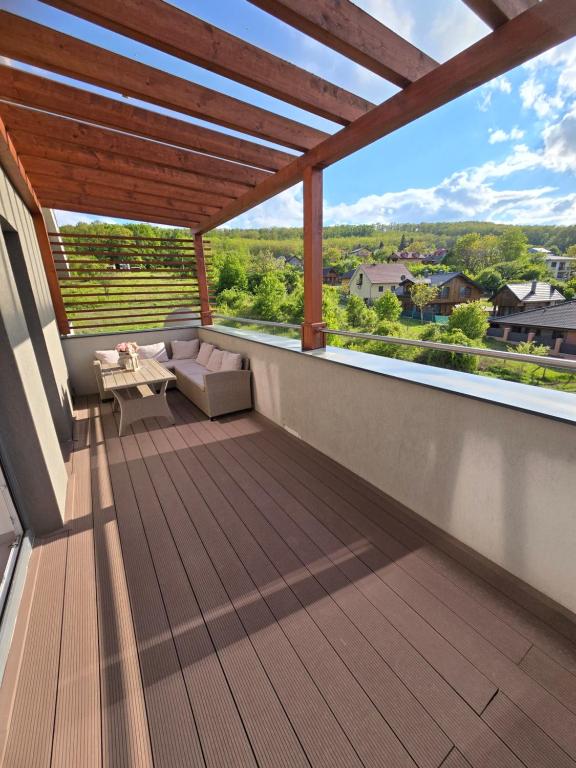 Balkón nebo terasa v ubytování Apartmány Pulse