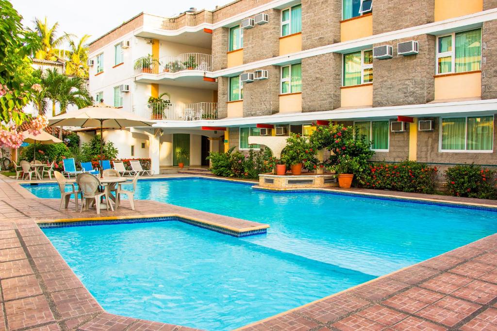 Bazén v ubytování Vallartasol Hotel nebo v jeho okolí