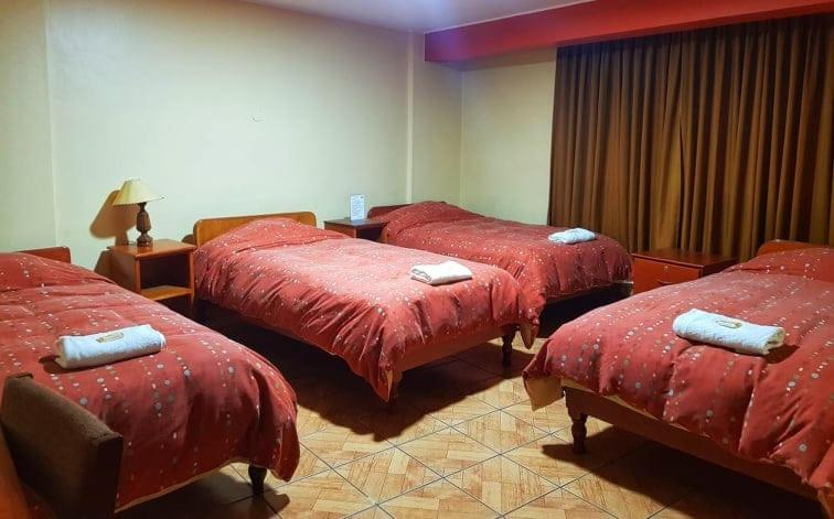 Letto o letti in una camera di Hatun Wasi Huaraz