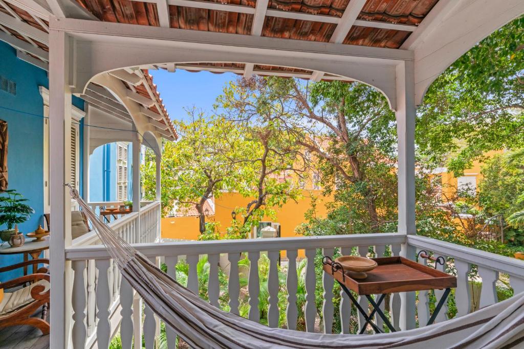 Balkón nebo terasa v ubytování Curaçao Gardens