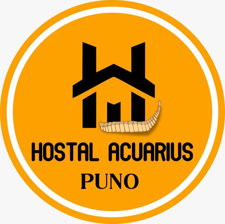 un signo de un hospital acuícola en HOSTAL ACUARIUS PUNO, en Puno