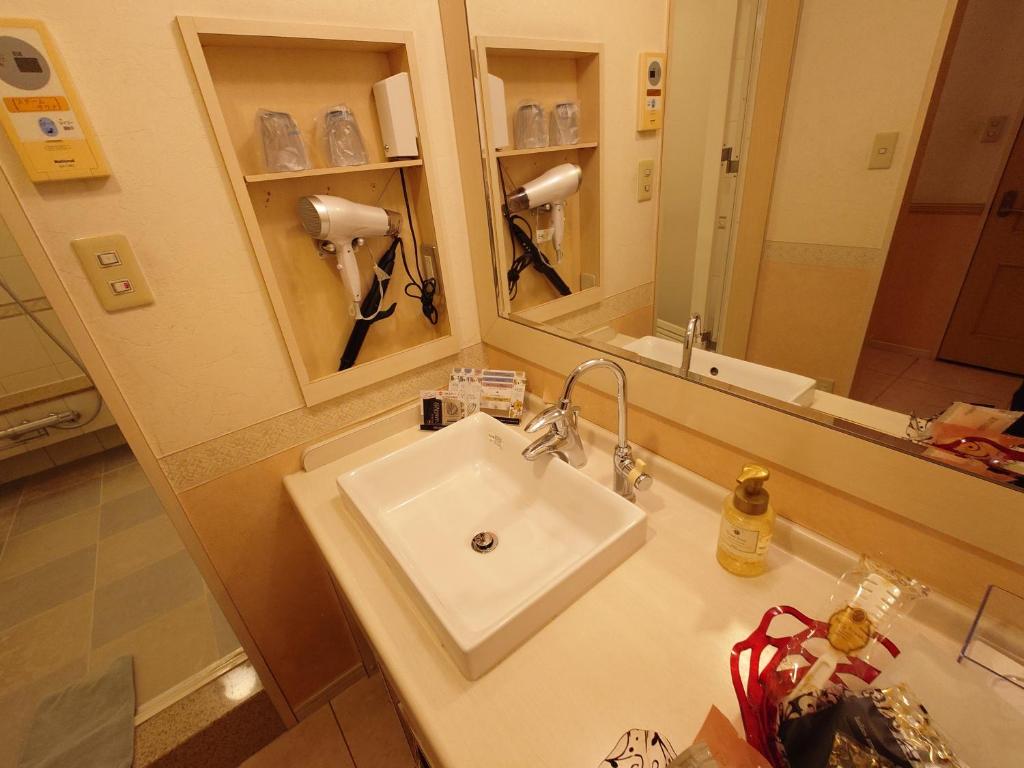 Koupelna v ubytování ホテル カーシュ Cache 男塾ホテルグループ