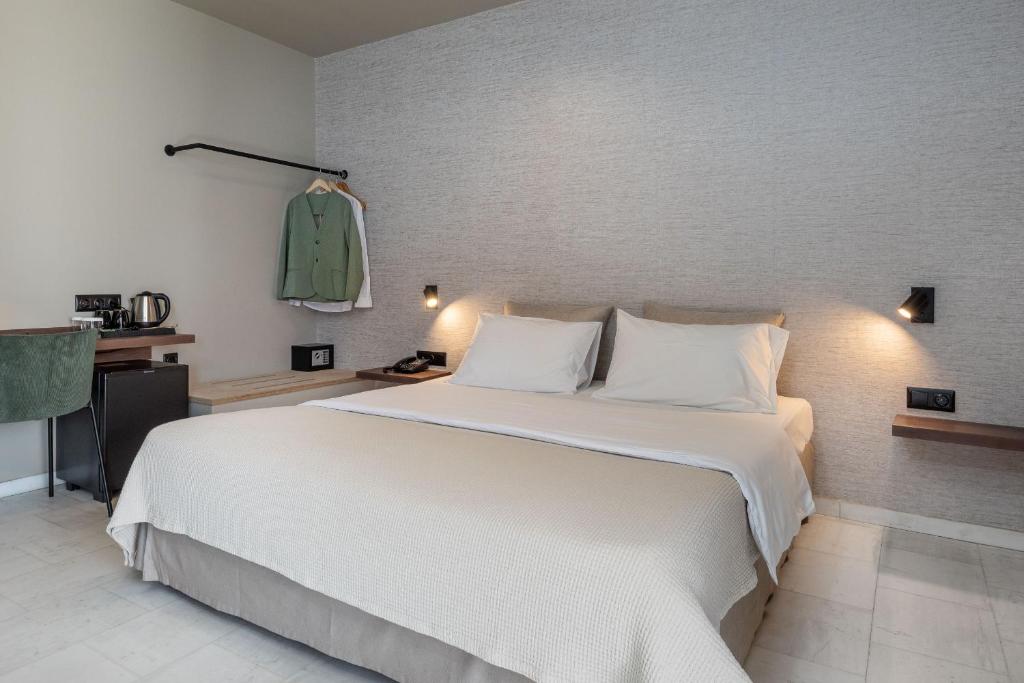 Posteľ alebo postele v izbe v ubytovaní Hotel Nafpaktos