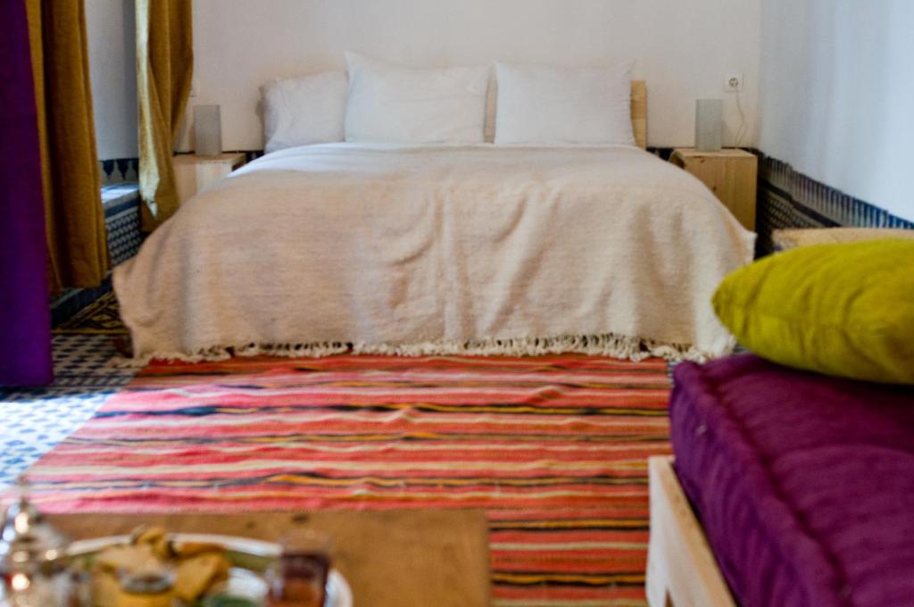 Postel nebo postele na pokoji v ubytování Riad La Maison D'à Côté