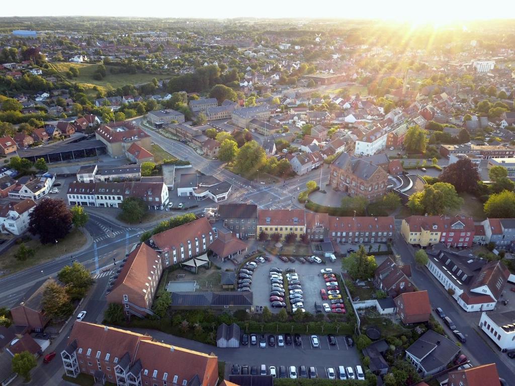 Loftmynd af Støberiet