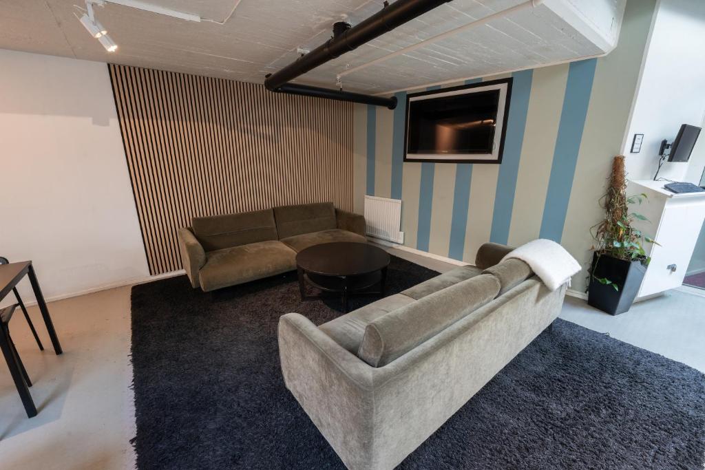 TV a/nebo společenská místnost v ubytování Stockholm Hostel