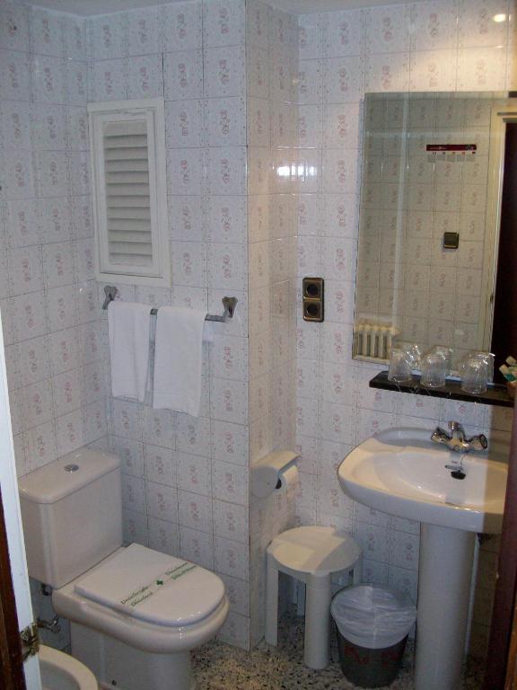 Koupelna v ubytování Hotel Delavall