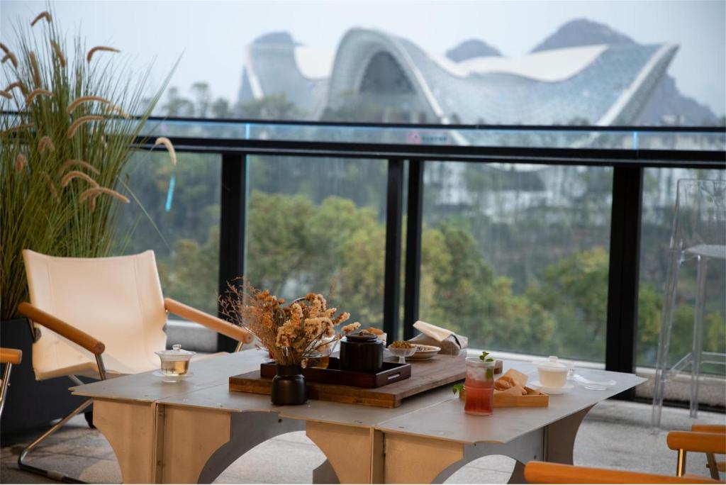 Posezení v ubytování Riverside Wing Hotel Guilin