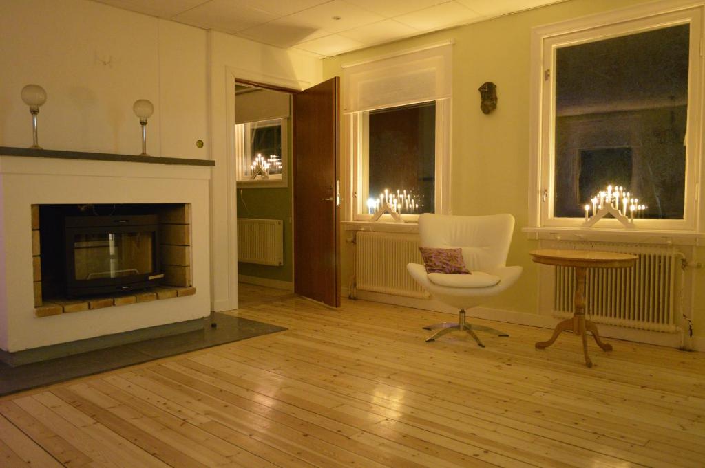 Posezení v ubytování Lannavaara Lodge