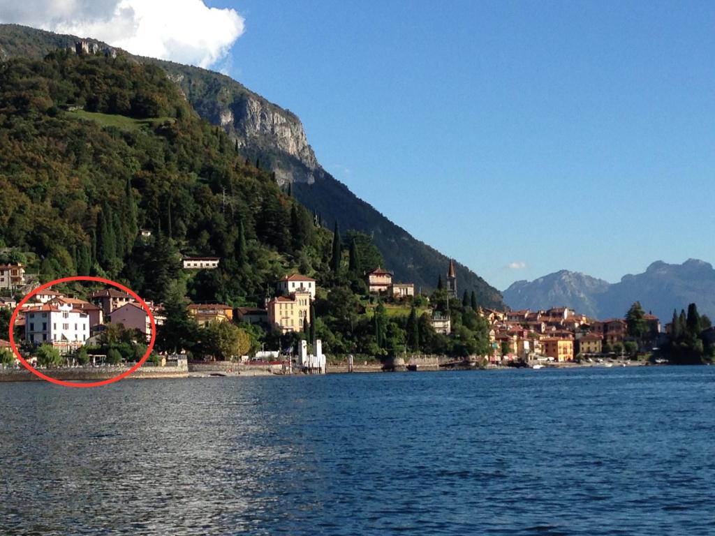 a town on the shore of a body of water at Casa Mary Varenna in Varenna
