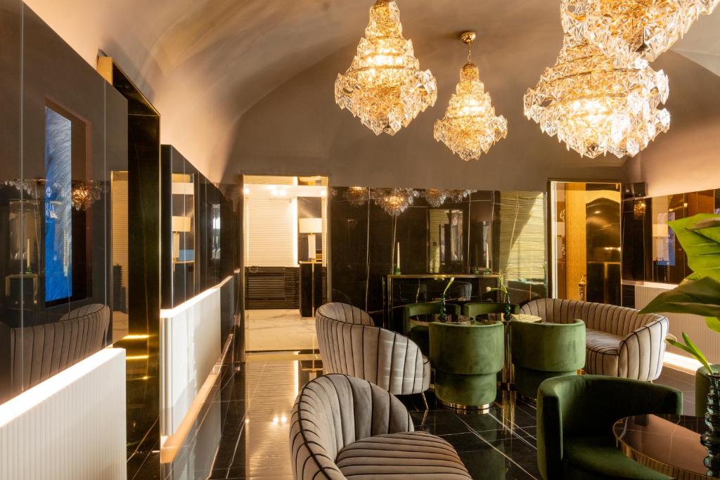TV a/nebo společenská místnost v ubytování Bra Hotel
