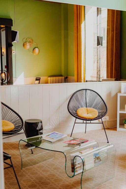 Posezení v ubytování L'Hôtel Bristol