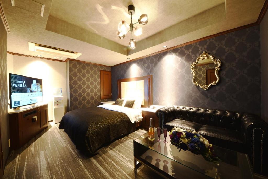 TV a/nebo společenská místnost v ubytování Hotel Vanilla Komaki (Adult Only)