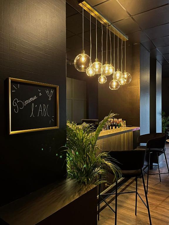 Posezení v ubytování HOTEL & SPA Le Renard Centre