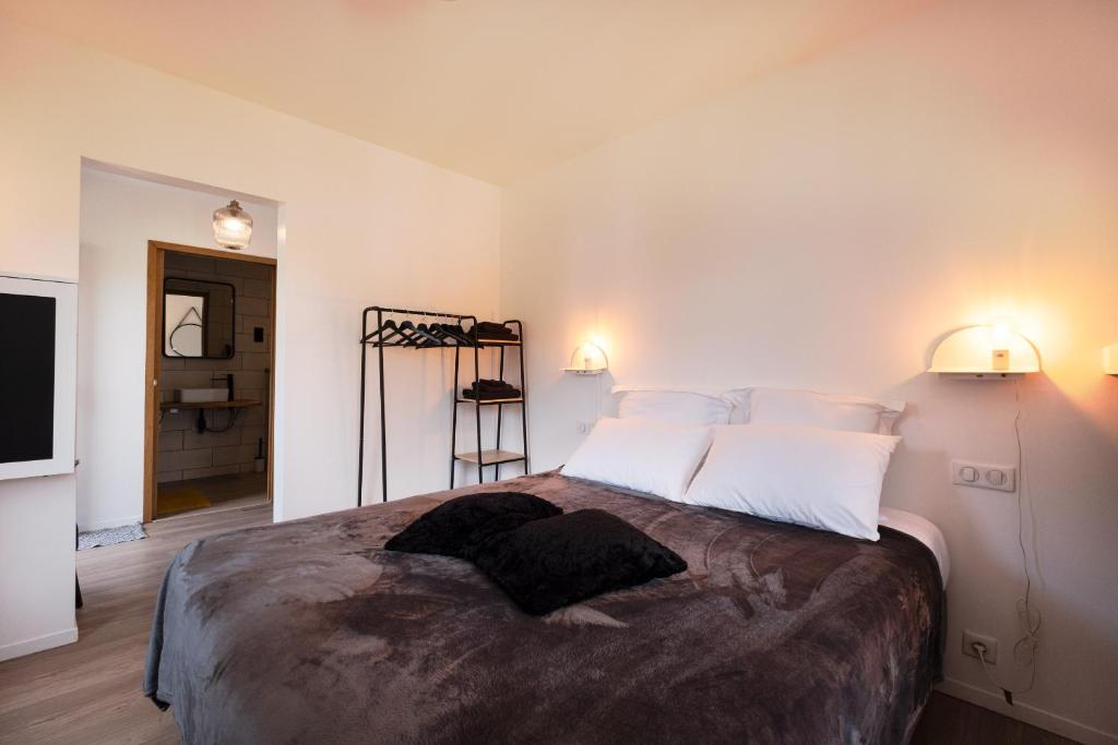 Letto o letti in una camera di Chalet les Myrtilles