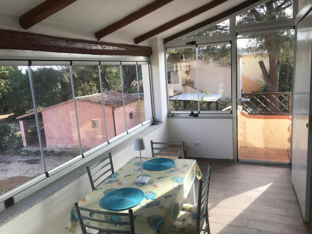 Balkón alebo terasa v ubytovaní Monolocale a Rena Majore di Gallura