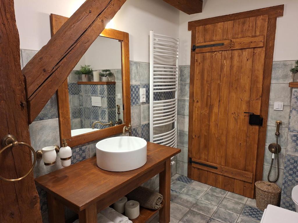 Koupelna v ubytování Apartmány Ve starém pivovaru