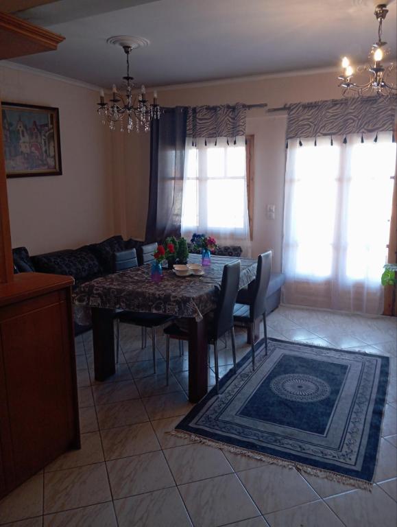 Posezení v ubytování Aggela House