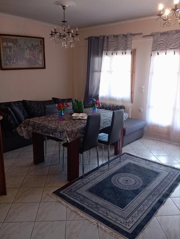 Posezení v ubytování Aggela House