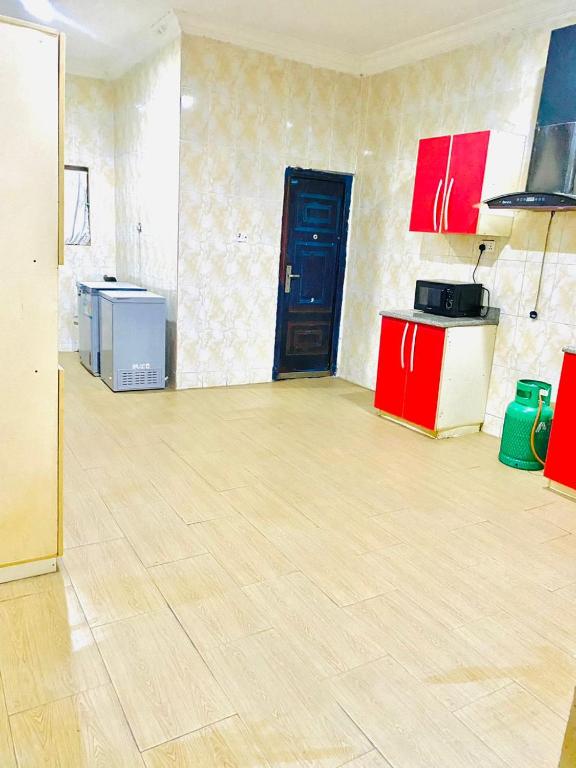 Kuchyň nebo kuchyňský kout v ubytování Miraph Apartment