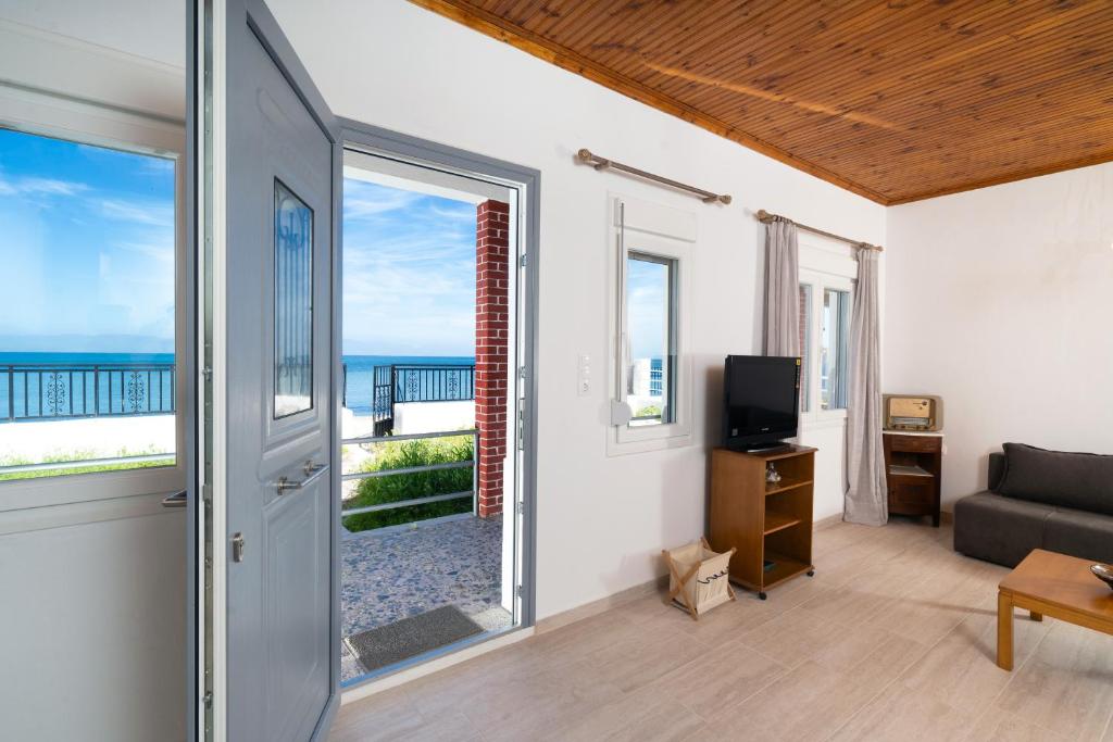 TV a/nebo společenská místnost v ubytování Vista di mare