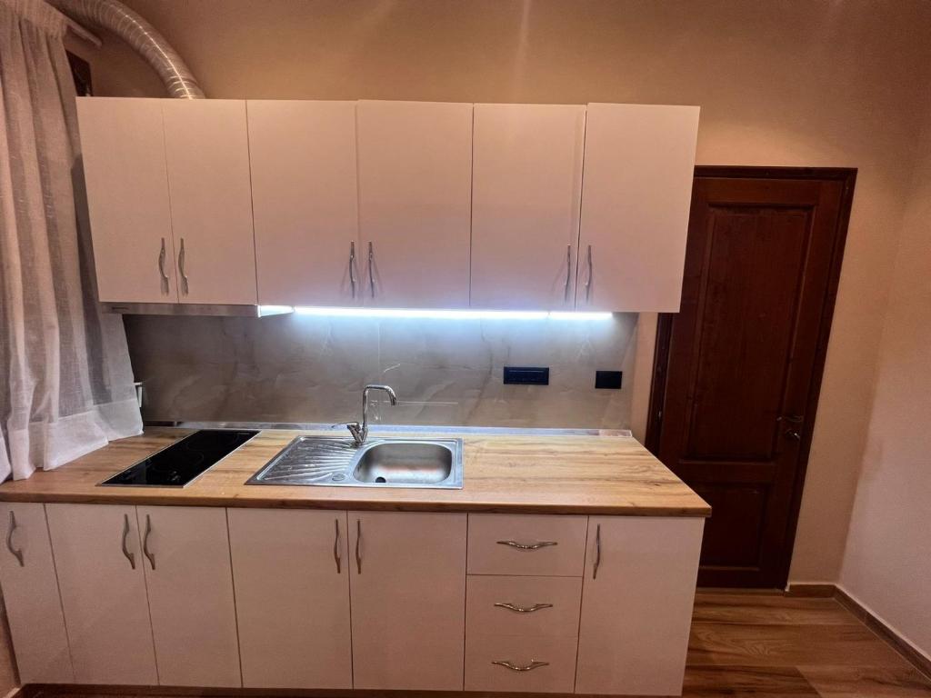 Kuchyň nebo kuchyňský kout v ubytování Vila Magis