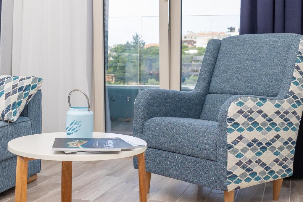 Posezení v ubytování La barca apartments