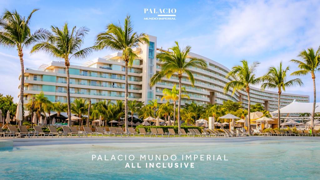 a rendering of the palapa mundo imperial hotel at Palacio Mundo Imperial Riviera Diamante Acapulco All Inclusive in Acapulco