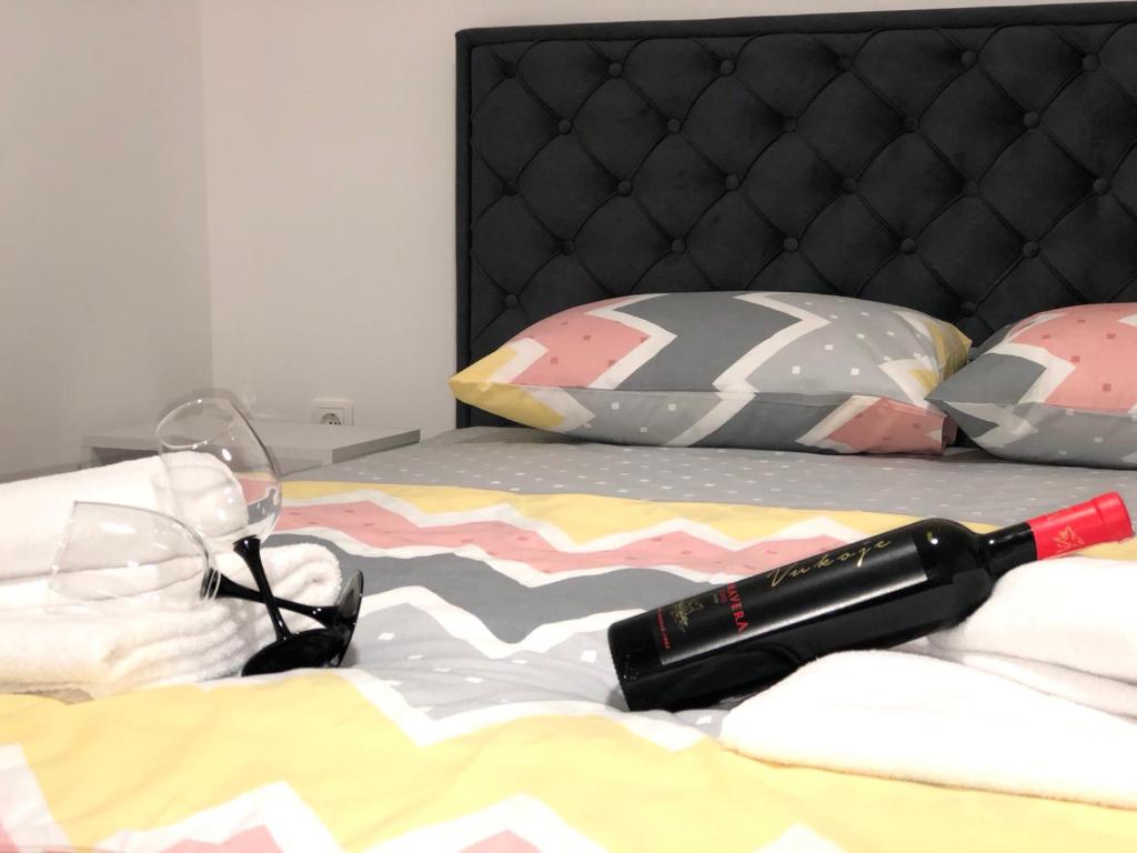 Krevet ili kreveti u jedinici u okviru objekta Apartman Dušan Trebinje