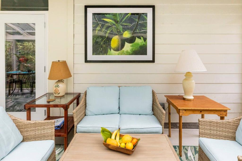 Posezení v ubytování Lemon Tree Lanai
