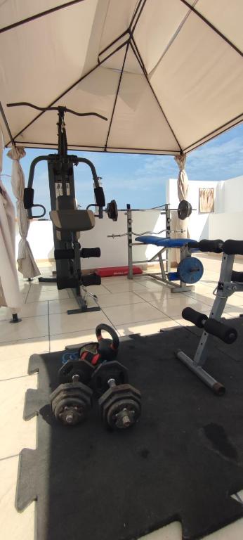 Fitness centrum a/nebo fitness zařízení v ubytování Lima Airport Sumaq Home
