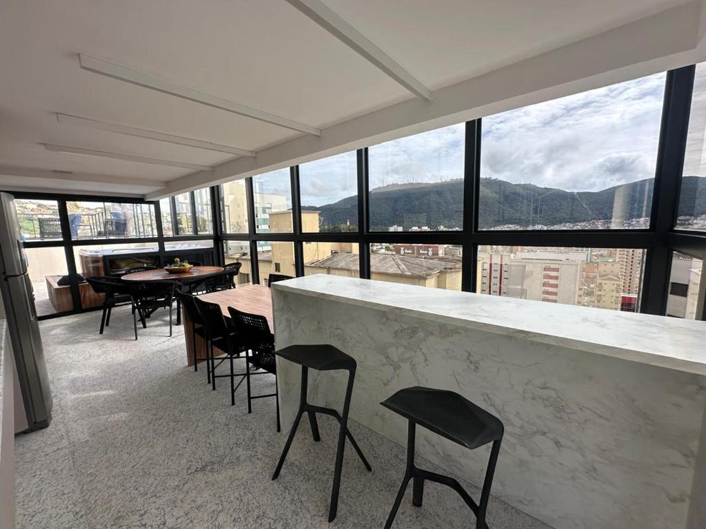Nespecifikovaný výhled na hory nebo výhled na hory při pohledu z apartmánu