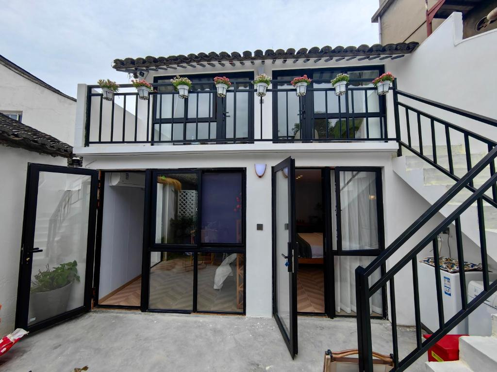 Balkón nebo terasa v ubytování 小喜屋（美周路店）
